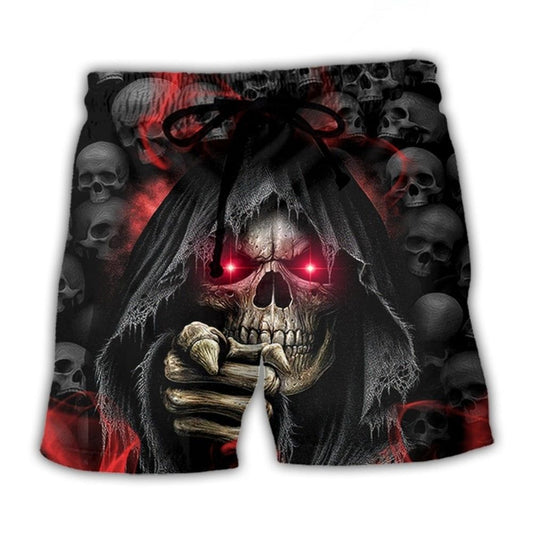 Skull Red Smoke Lighting – Beach Short
