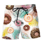 Donut Lover Sweet Time Art – Beach Short