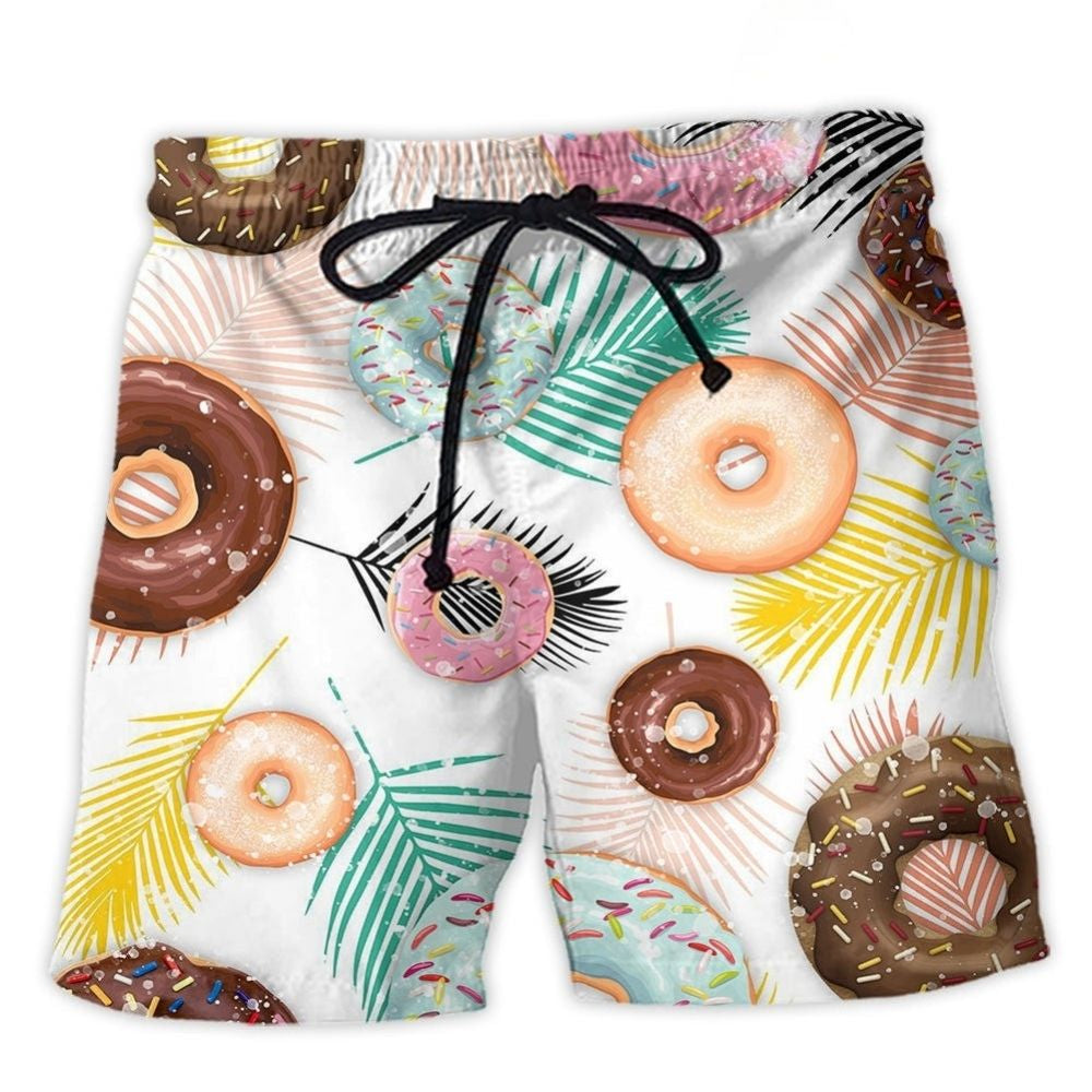 Donut Lover Sweet Time Art – Beach Short
