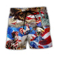 Happy Animals USA Independence Day – Beach Short
