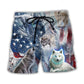 Wolf Snow Mountain Independence Day – Beach Short