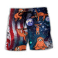 Yoga Sloth USA Independence Day – Beach Short