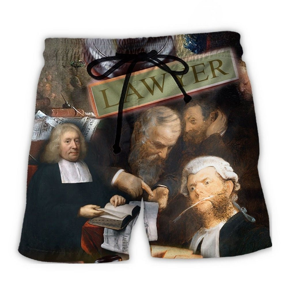 Serious Lawyer Professional Art – Beach Short
