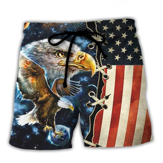 American Eagle Galaxy Art – Beach Short