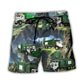 Waste Collector Truck Utility Art – Beach Short