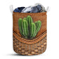 S: 17.72”x13.78” (45x35 cm) Cactus Rattan Teaxture - Laundry Basket - Owls Matrix LTD