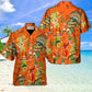 Cactus Love Music Orange Graphic – Hawaiian Shirt