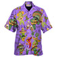 Cactus Love Music Purple – Hawaiian Shirt