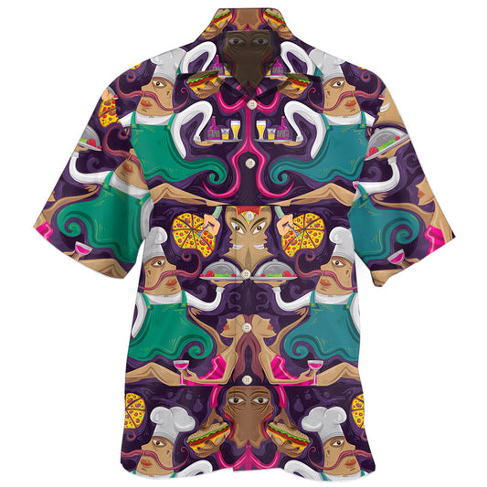 Pizza Chef Food Art Design – Hawaiian Shirt