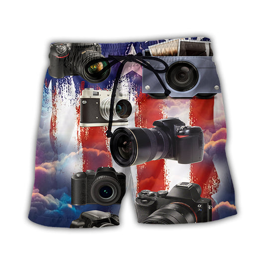 Camera Independence Day Design – Beach Short
