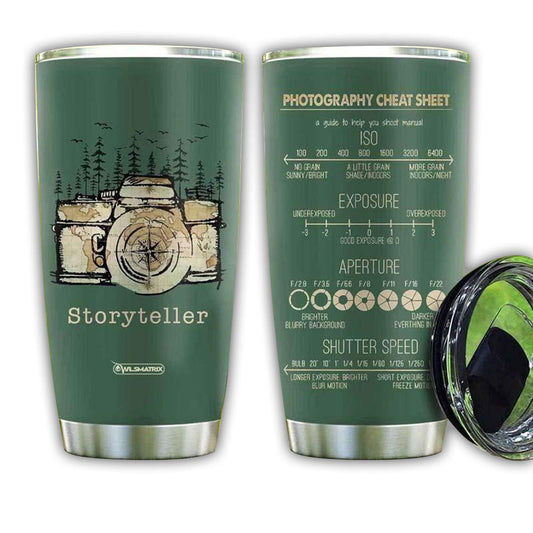 Camera Tells Your Story And Save Your Memory 20 Oz Tumbler