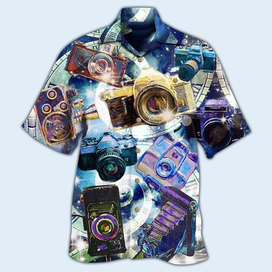 Camera Life Good Memories Vintage Style - Hawaiian Shirt
