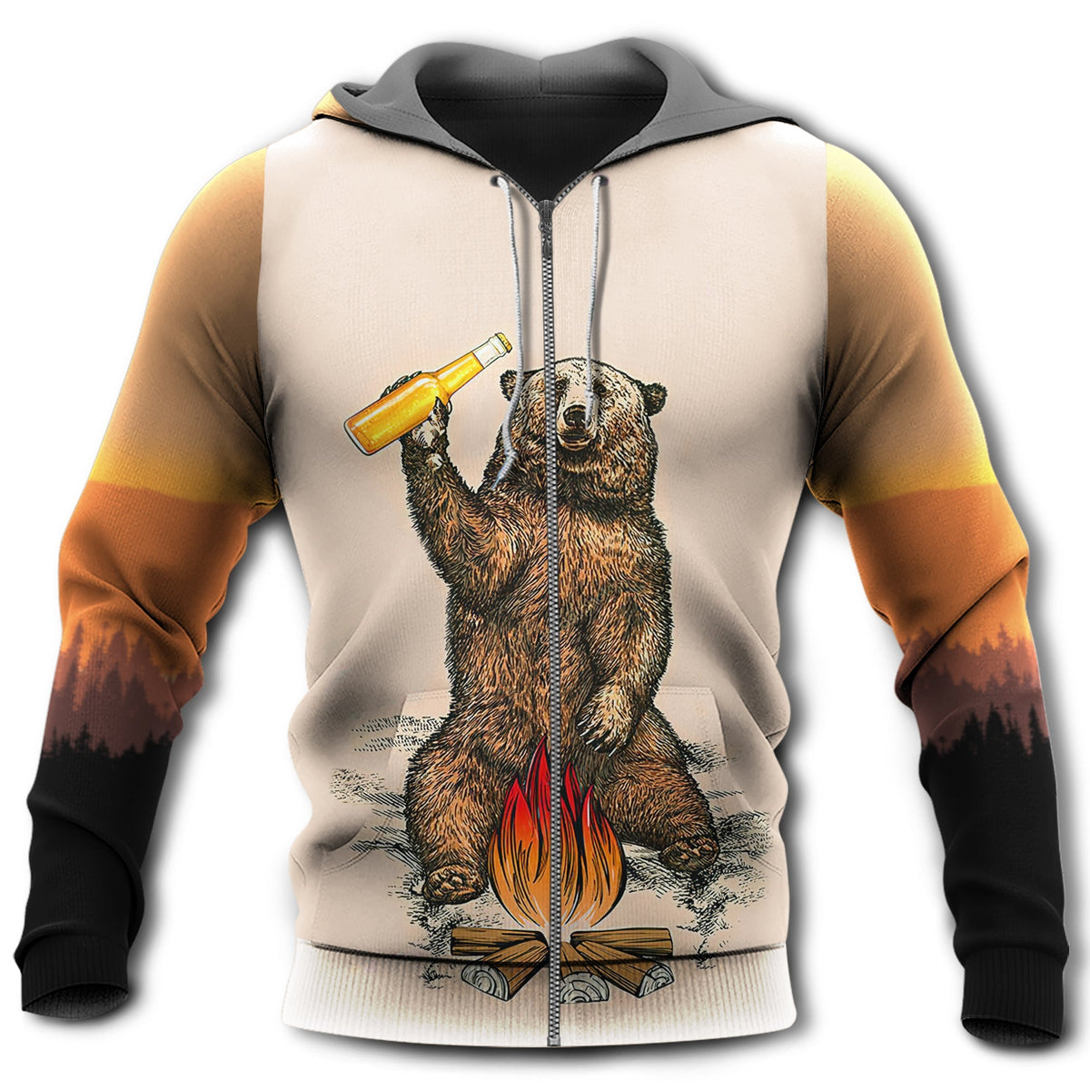 Camping Bear Funny Mountain Quote - 3D Hoodie
