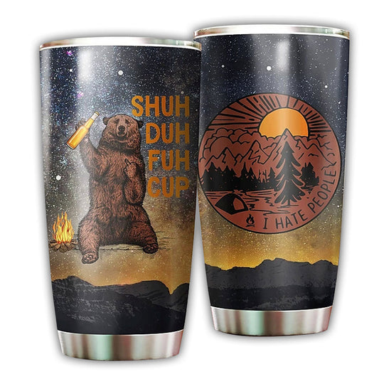 Camping Bear At Weekend 20 Oz Tumbler For Travel Gifts
