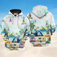 Camping Get High Humor Art – 3D Hoodie
