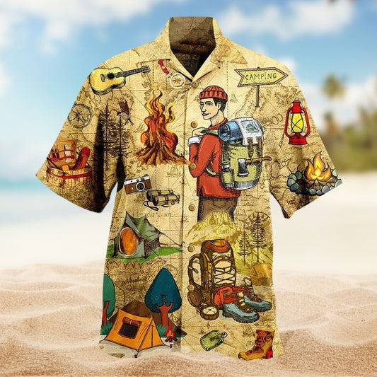Camping Human Love Life Limited Edition – Hawaiian Shirt