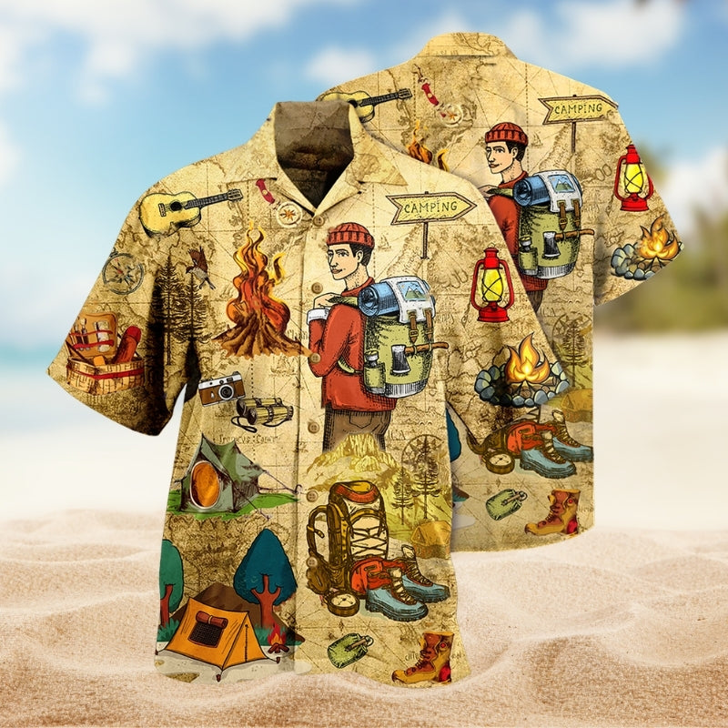 Camping Human Love Life Limited Edition – Hawaiian Shirt