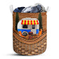 S: 17.72”x13.78” (45x35 cm) Camping Rattan Teaxture - Laundry Basket - Owls Matrix LTD