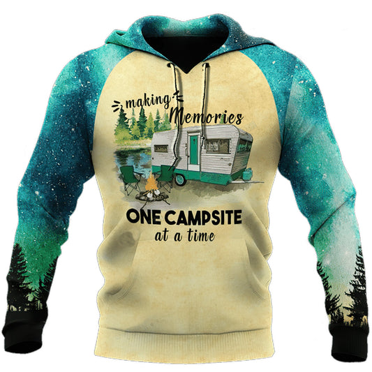 Camping Make Memories Art – 3D Hoodie