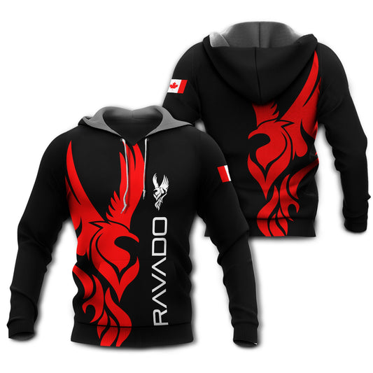 Canada Eagle Wildlife Art – 3D Hoodie