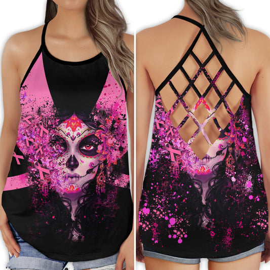 Breast Cancer Strong Purple – Hollow Tank Top