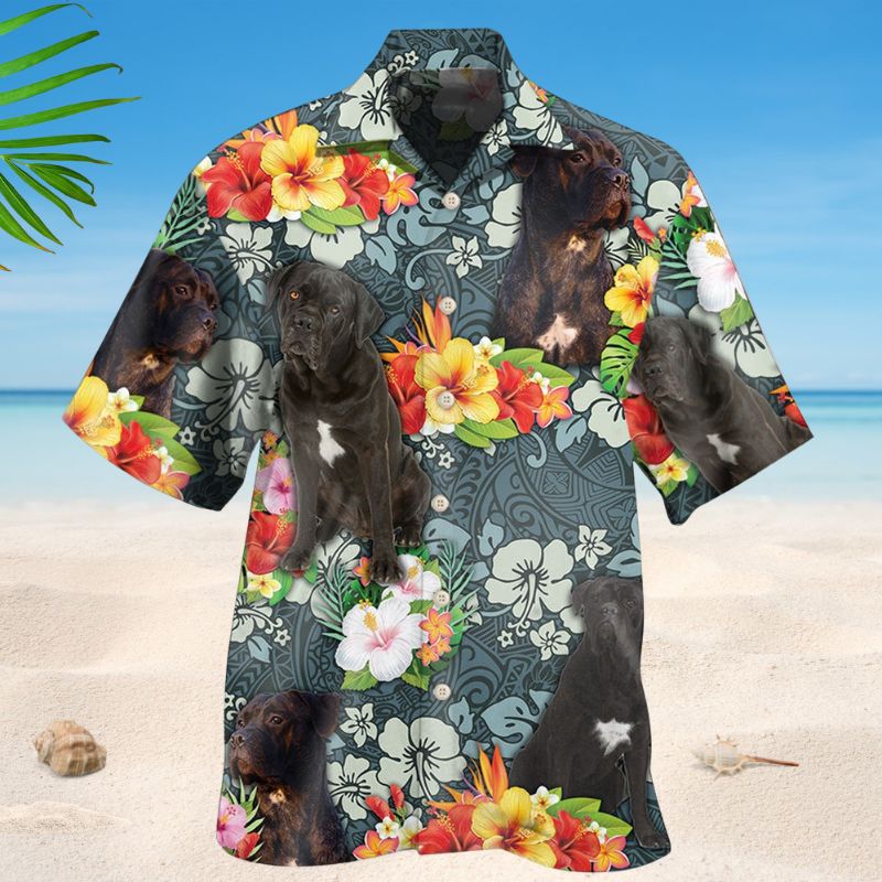Cane Corso Dog Lover Tropical Style – Hawaiian Shirt