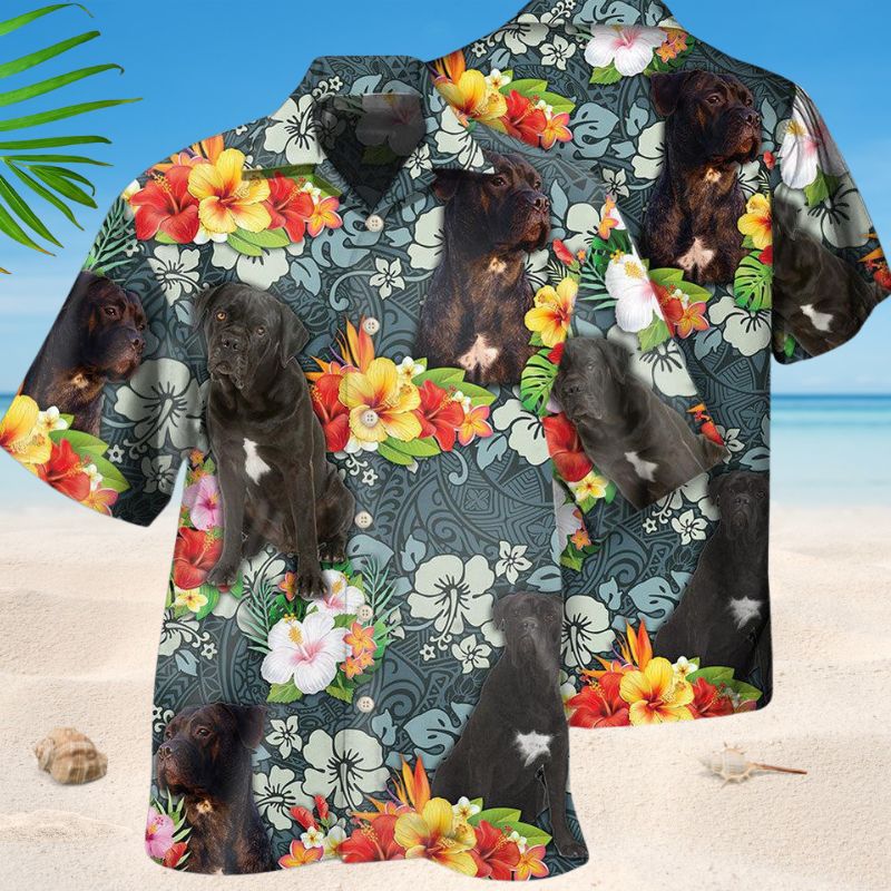 Cane Corso Dog Lover Tropical Style – Hawaiian Shirt