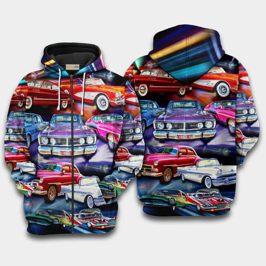 Car Color Mix Art – 3D Hoodie