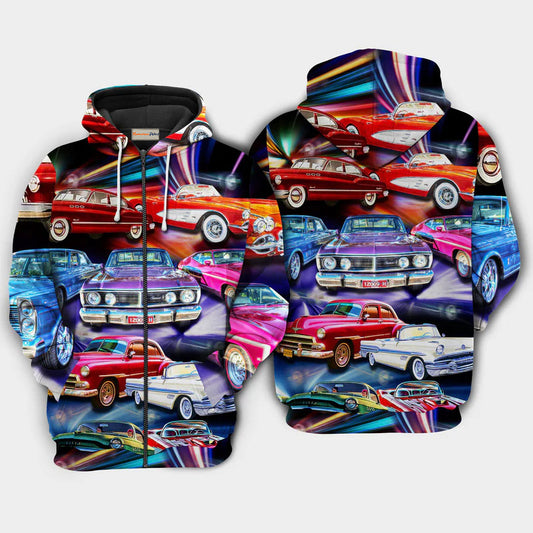 Car Color Mix Art – 3D Hoodie