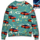 Car Driving Mountain Landscape Art – Sweater - Ugly Christmas Sweater
