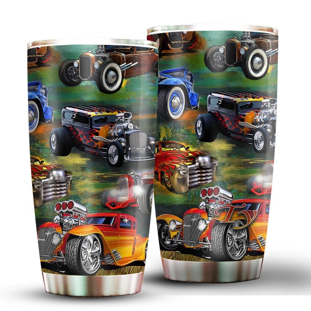 Hot Rod Luxury Retro Personalized 20 Oz Tumbler