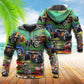 Luxury Car Retro Green Style - 3D Hoodie