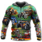 Luxury Car Retro Green Style - 3D Hoodie