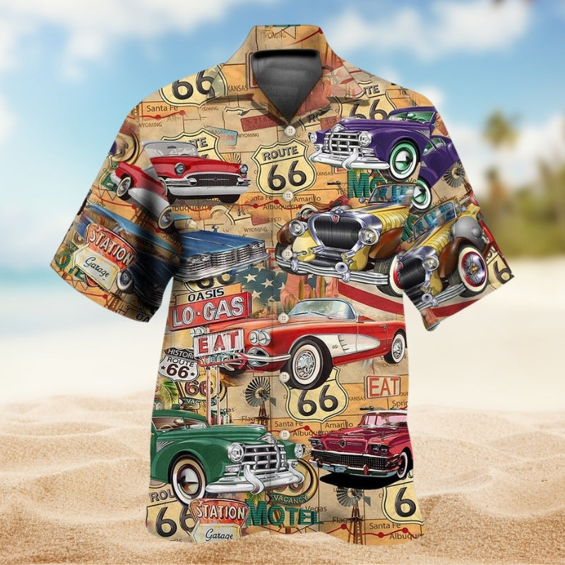 Car Mother Road Route 66 Road Trip Limited Edition – Hawaiian Shirt