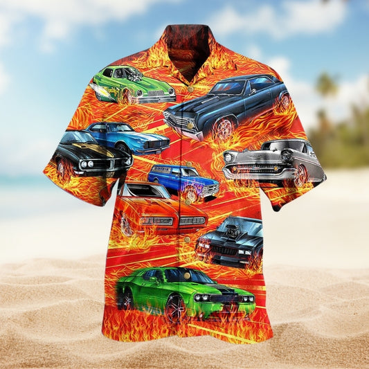 Car On Fire Limited Edition – Hawaiian Shirt
