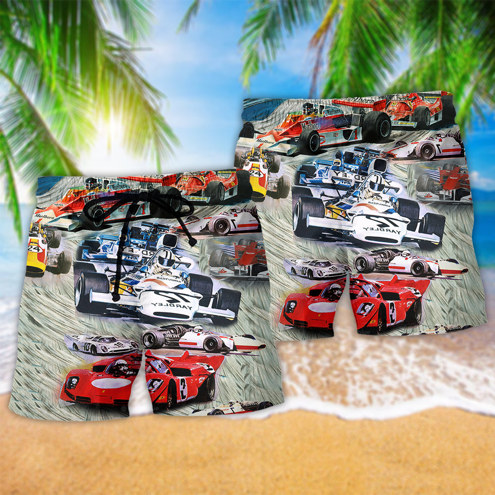 Car Racing Speed Cool Style - Beach Short