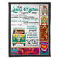 Car Beloved Mother Message 50 x 60 Inch Flannel Blanket For Cozy Bedroom And Sofa Decor