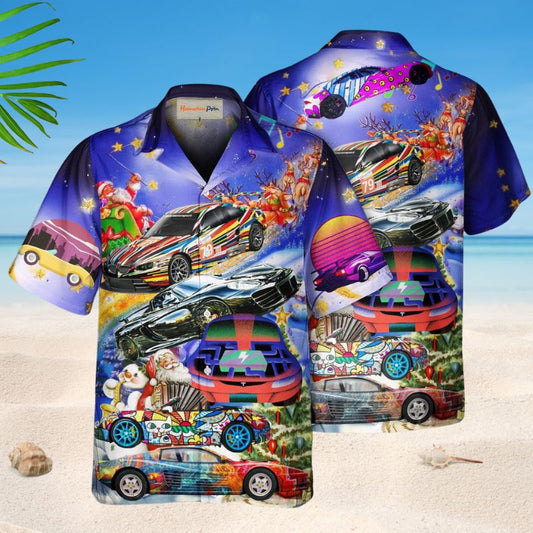 Car Funny Christmas Style – Hawaiian Shirt