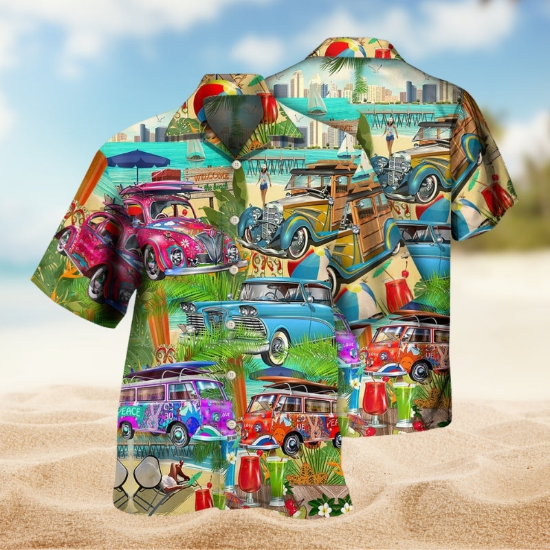 Car Lover All I Need Is A Holiday On The Beach Edition – Hawaiian Shirt