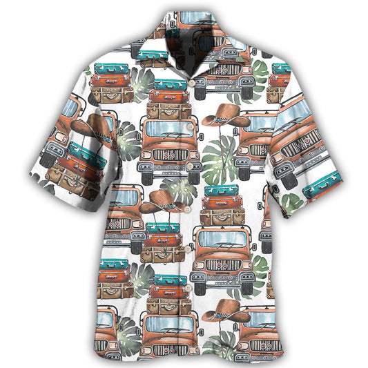 Travel Car And Luggage Adventure – Hawaiian Shirt