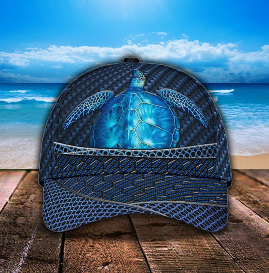 Sea Turtle Carbon Pattern – Classic Cap