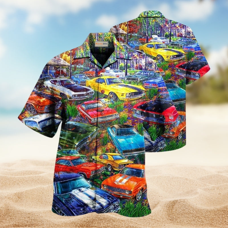 Cars Color Retro Limited Edition – Hawaiian Shirt