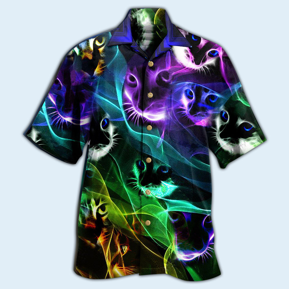 Awesome Neon Flash Cat Style - Hawaiian Shirt
