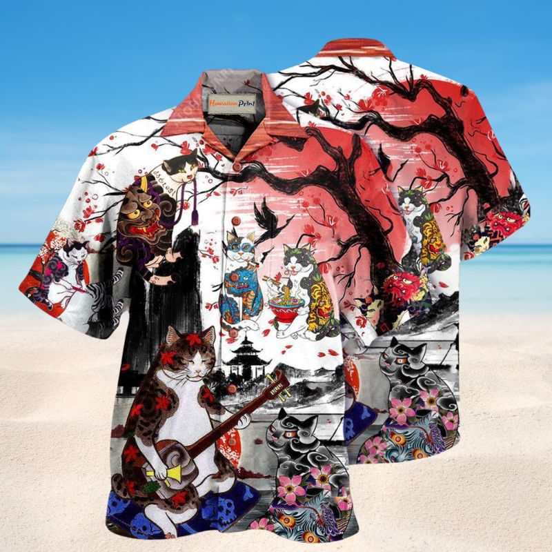 Cat Japanese Art Edition – Hawaiian Shirt