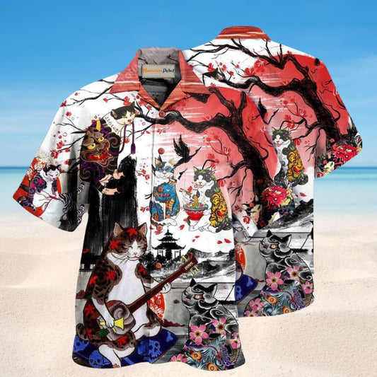 Cat Japanese Art Edition – Hawaiian Shirt