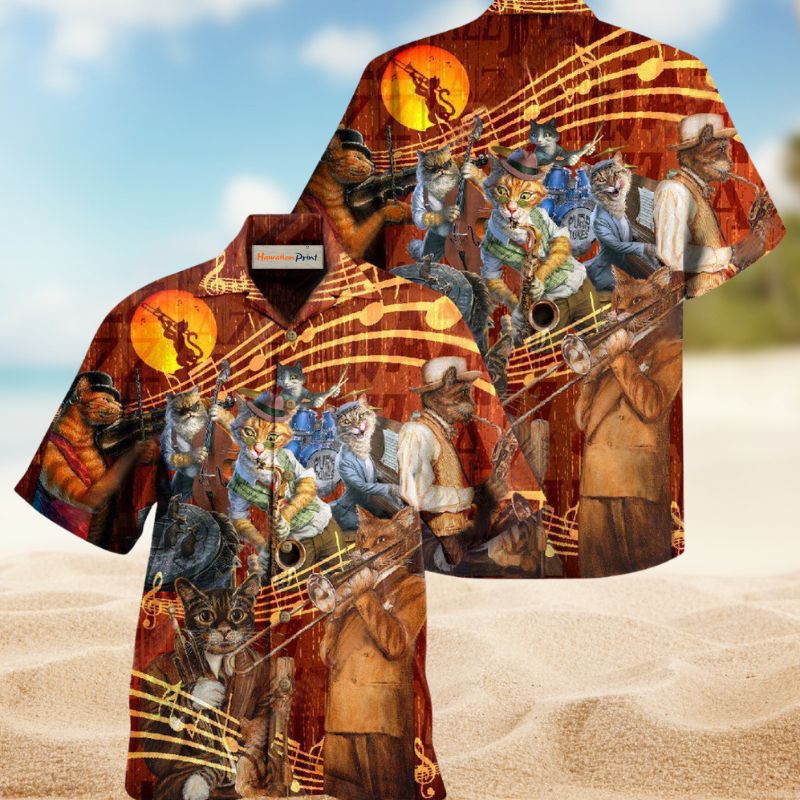 Cat Jazz Spirit Edition – Hawaiian Shirt
