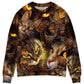 Cat Lightning Art Lover Style – Sweater - Ugly Christmas Sweater