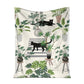 Cat Lovely Black Cats 50 x 60 Inch Flannel Blanket For Cozy Bedroom And Sofa Decor