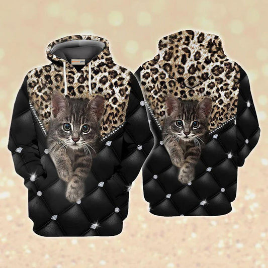 Cat Lover Black Style Art – 3D Hoodie