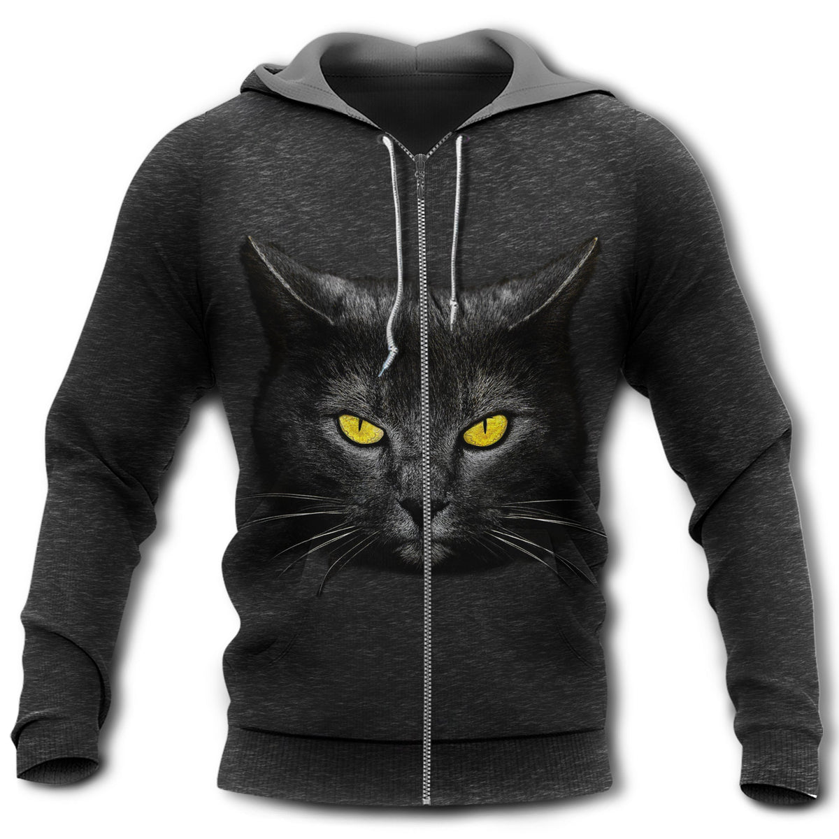 Cat Loves Darkness Night Style - 3D Hoodie